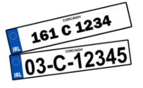 Car number plates made